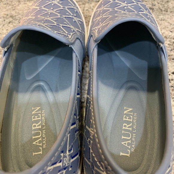 Ralph Lauren Canvas Sneakers, Blue/white Size 7B - Picture 3 of 6